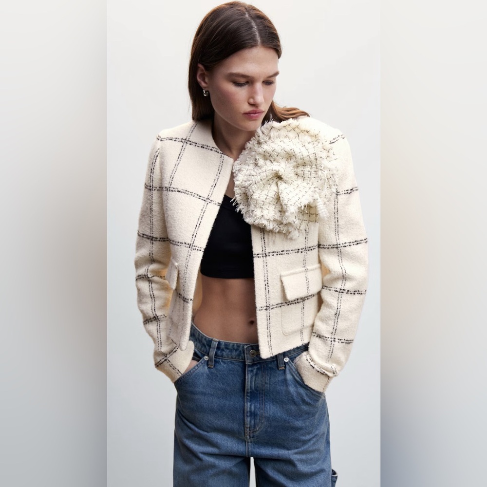 Mango Tweed Blazer - perfect condition